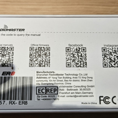 radiomaster er8 receiver  