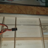 expr   elevator servo and bellcrank
