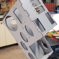 graupner helimax   rx mixing servo box primed and ready for painting