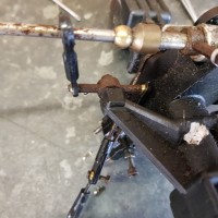graupner helimax 40   rotor detail before cleanup