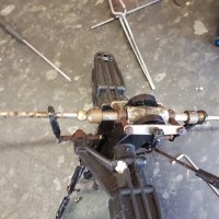 graupner helimax 40   rotor detail before cleanup