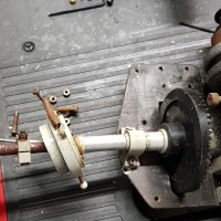 micro mold lark 2 25   engine  main drive before cleanup