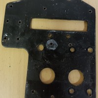 micro mold lark 2 25   engine and rotor drive mount plate