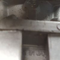 micro mold lark 2 25   engine mount before cleanup