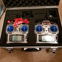 spektrum dx7s transmitters in carry case